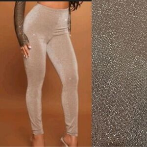 Forever 21 Shimmering Tan Women's Leggings